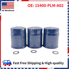 3PCS with Washers Honda OEM Oil Filters 15400-PLM-A02 NEW SEALED picture