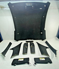04-10 BMW E63 M6 Headliner Roof Pillar Trim Sun Visor Black Alcantara Set OEM✅ picture