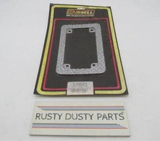 Russell Chrome Universal Motorcycle Nevada Nugget License Plate Frame 13021 picture