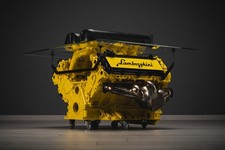 Lamborghini Aventador Engine Blocks (DAMAGED PARTS ONLY) ART V12 Exotic Parts 66 picture