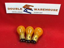 NOS Vintage Westinghouse 1157A Amber Mini Bulb 12 Volt #4a LOT OF THREE (3) picture