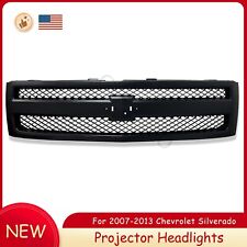 Front Bumper Grille Grill Insert Black Fit For 2007-2013 Chevy Silverado 1500 picture