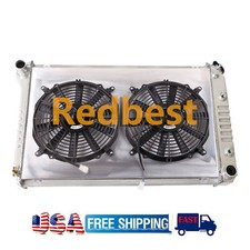 Alu Radiator+Shroud+Fan Fit 1978-88 Chevy Monte Carlo El Camino 1979-87 G-BODY picture