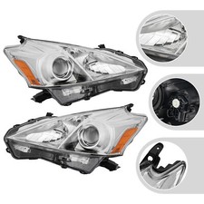 For 2012-2014 Toyota Prius V Headlight Assembly Left & Right Halogen Headlamps picture