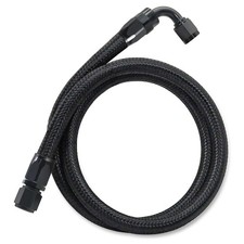 ZONBANG Assembled 6AN Fuel Line Kit CPE with Hose End 3ft(0°+90°), Black picture