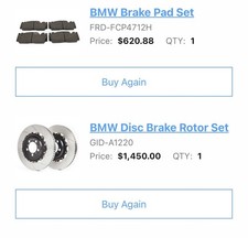 BMW M2 Competition 400MM GIRODISC Front Brake Rotors & Ferodo DS2500 Pads picture