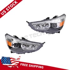 Pair Halogen Headlight For Mitsubishi Outlander Sport 2011-2019 Left+Right picture