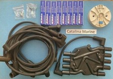 MERCRUISER Tune Up K it 5.0 5.7 MPI 350 MAG SPARK PLUGS WIRES CAP ROTOR picture