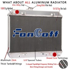 3ROW Radiator Aluminum for 1964-1967 65 66 Pontiac Le-Mans Tempest GTO 3;8L 6.6L picture