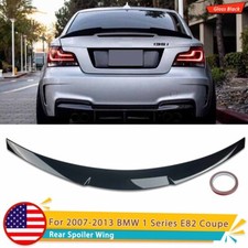 M4 Style Rear Spoiler Wing For BMW E82 125i 128i 135i Coupe 2007-13 Gloss Black picture