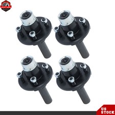 4 Sets Pre-Assembled Hub & Round BT8 Spindle Pre-Greased 4 on 4