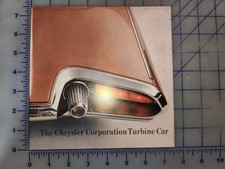 1963 1964 Chrysler Turbine Car Concept Brochure Original picture