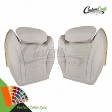 Fit 15-21 Mercedes Benz C300 C350e Driver Passenger Bottom Leather SeatCover TAN picture