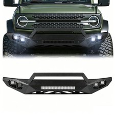 Off Road Front Bumper Fit for Ford Bronco 2021-2025  W/4 Lights W/Sensor Holes picture