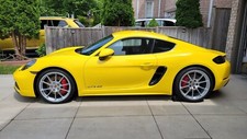 Porsche 718, 911, Cayman, Boxster, Spyder, Taycan Lug Nut Covers - Chrome/Silver picture