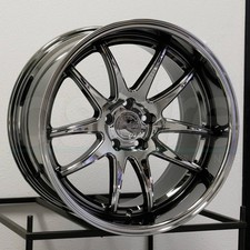 One 18x10.5 Aodhan DS02 DS2 5x114.3 22 Black Vacuum Wheel Rim 73.1 picture