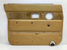 86-93 Volvo 240 244 Tan Leather Beige LH Front Driver Door Card Manual Window OE picture