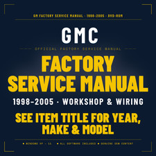 1998 1999 2000 2001 2002 2003 2004 2005 GMC SAVANA Service Repair Manual DVD picture