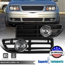 Fits 1999-2005 Jetta Bora MK4Bumper Lamps Fog Lights w/ H3 Bulbs picture