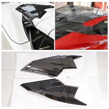 2X Carbon Fiber Rear Upper Intake Port Cover For 2020-2026 Corvette C8 Z51 Z06 picture