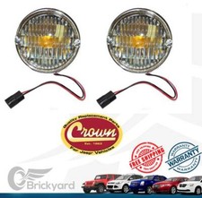 GENUINE SET CROWN FITS JEEP CJ5 CJ7 CJ8 FRONT SIGNAL PARKING LAMP 1976 1/2  1986 picture