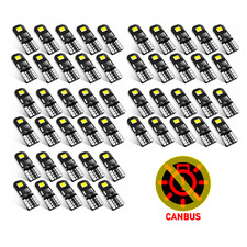 10/20/30x White LED License Plate Interior Light Bulb T10 194 168 W5W 2825 6000K picture