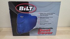 BiLT Motorcycle Dust Cover Blue XL Full Dress Tour UV Resistant Elastic Hem Soft picture