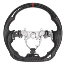 Lexus IS250 IS350 2006-2012 Carbon Fiber Flat Bottom Leather Steering Wheel NEW picture