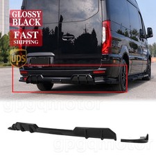For Mercedes Benz Sprinter W907 2019-26 Gloss Black Rear Bumper Diffuser Spoiler picture