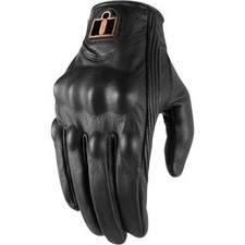 Icon Pursuit Classic Gloves - Black Leather - Women's Size XL picture