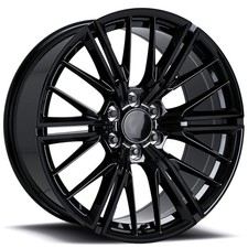 Gloss Black OEM Replica Wheels FR 28F - ZL1 GM Truck 22x9.5 Rims (4pcs) D4 picture