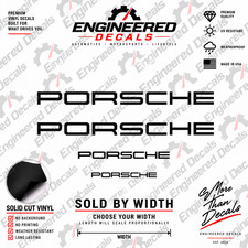 Porsche Brake Decal set of 4 for Calipers Porsche 911, Macan, Cayenne, Panamara picture