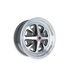Legendary Wheels Magnum 400 - 15 x 6 in. - 4 x 4.5 - 3.75 bs - Charcoal/Machined picture