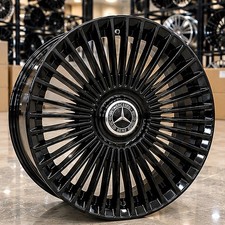 20” Mercedes-Benz Forged Gloss Black Staggered Wheels 20x9 20x10 5x112 Set of 4 picture