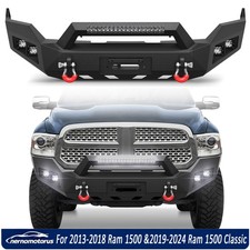 Front Bumper For 2013-2018 Ram 1500 &2019-2024 Ram 1500 Classic w/Winch Plate picture