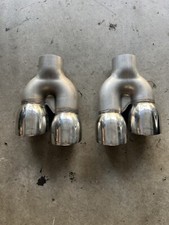2pcs Stainless Steel Quad Muffler Tips picture