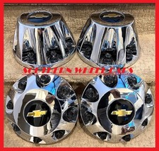 4X SET for 11-2024 Silverado Dually Wheel Center Cap Front & Rear Dual Hub Caps picture