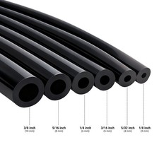 6X 3/4/5/6/8/10MM 5FT Car Automotive Silicone Vacuum Tubing Hose line Kit black picture