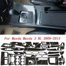 For mazda 3 2008-2013 5D Carbon Fiber black Pattern Interior DIY Trim Decals picture
