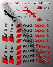 Audi Sport S-line QUATTRO S6 S8 Car Stickers A4 A5 Decals S3 S4 Sport A6 A7  picture