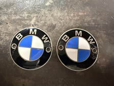 Vintage BMW R50/5 R60/5 R75/5 Fuel Tank Roundel Emblem Badge Pair 1970-73 picture