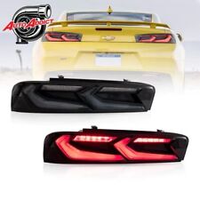 2016-2018 CHEVY CAMARO UMBRA LED TAILLIGHTS GLOSS BLACK/SMOKE LENS picture
