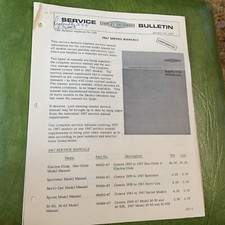 1967 1968 Harley Davidson Factory Original Service Shop Service Papers Dealer picture