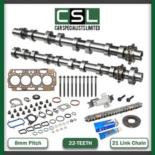 PEUGEOT 1.5D DV5R 22 TEETH CAMSHAFT EXHAUST INTAKE CAM CHAIN KIT HEAD SET GASKET picture