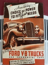Vintage Ford V8 Literature Lot 1937 1940 1941 Truck Reference Books Brochures  picture