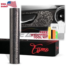 PET Damascus Steel Forged Carbon Fiber Satin Nardo Gray Car Vinyl Decal Sticker picture