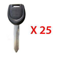 25 New Uncut Transponder Key Replacement for Mitsubishi ID46 Chip Letter A MIT6 picture
