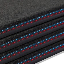 Fit BMW M3 F80 2014-2018 OEM Quality Velour Carpet Car Floor Mats Liners picture