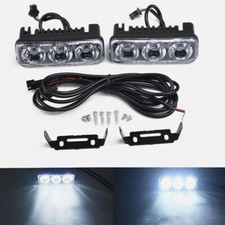 2pcs 3 LED Daytime Light Super White High Power Car DRL Running Work Fog Lamp ﻿ picture