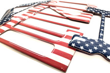 US FLAG 3D RAISED DOMED TAILGATE LETTERS COMPATIBLE WITH  RANGER 2024 2025 2026 picture